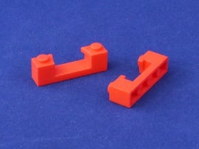 Marble Run Bricks: Gate Bricks Set in Red Processed Versatile Plastic