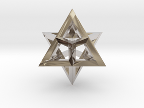 Star Tetrahedron pendant in Platinum