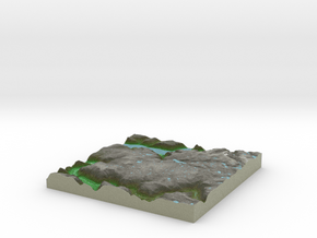 Terrafab generated model Mon Sep 01 2014 20:47:10  in Full Color Sandstone