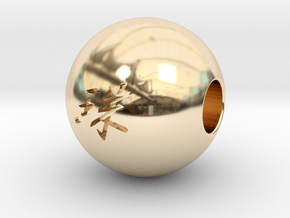 16mm Tama(Pearl) Sphere in 14K Yellow Gold