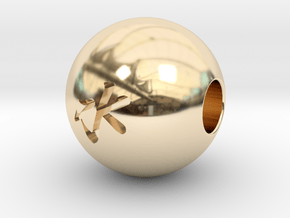 16mm Mizu(Water) Sphere in 14K Yellow Gold