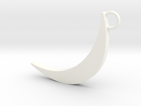 Half Moon in White Processed Versatile Plastic