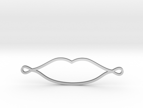 Lips in Polished Silver