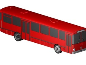 Überlandbus / Coach (1:220) in Smooth Fine Detail Plastic
