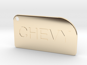 Chevy key chain in 14K Yellow Gold