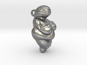 Venus of Willendorf Pendant in Natural Silver