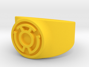 Sinestro Yellow Fear GL Ring Sz 13 in Yellow Processed Versatile Plastic