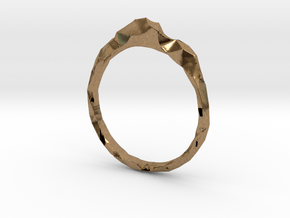 Shard Ring Asymmetrical in Natural Brass