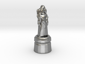 Monk Pawn in Natural Silver