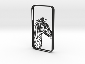 Zebra Head Case Iphone4s in Black Natural Versatile Plastic