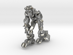 Scar Ape like Robot in Natural Silver