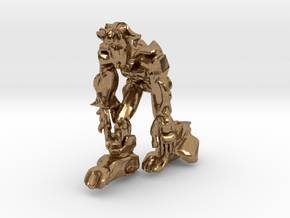 Scar Ape like Robot in Natural Brass