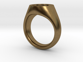 Spiral Ring in Natural Bronze