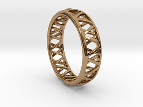Truss Ring 1 Size 10 in Polished Brass