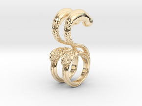 Dragon Loop Hanging Design (select a size) in 14K Yellow Gold