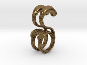 Dragon Loop Hanging Design (select a size) in Natural Bronze