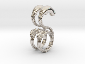 Dragon Loop Hanging Design (select a size) in Platinum