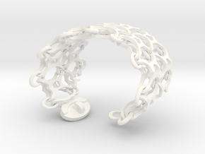 Spider Glass Wristlet (Sz S) in White Processed Versatile Plastic