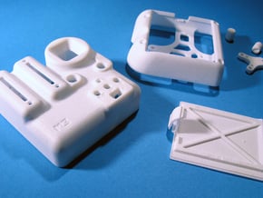 RC Transmitter Cover V1.2 in White Processed Versatile Plastic