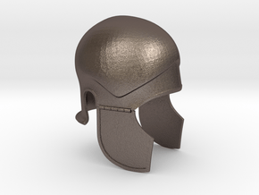 Attic Helmet in Polished Bronzed Silver Steel