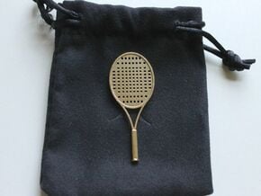 Tennis Raquet - 1:14 in Natural Brass