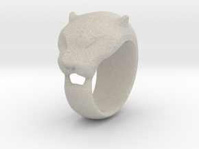 Panther ring 200% in Natural Sandstone
