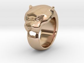 Panther ring 200% in 14k Rose Gold