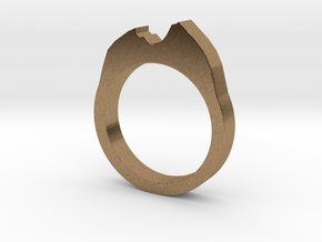 Ring Watzmann in Natural Brass