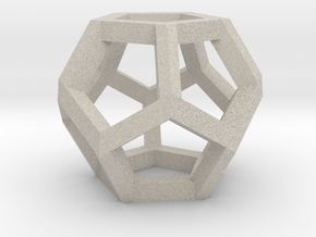 Dodecahedron Small in Natural Sandstone