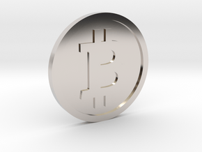 Coin Size bitcoin in Platinum