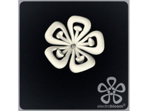 Lucy flower charm. in White Natural Versatile Plastic