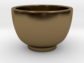 Coffee Cup in Polished Bronze