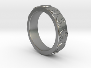 Yin Yang Ring - EU Size 62 in Natural Silver
