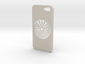 Man In The Maze iPhone 5s Case in Natural Sandstone