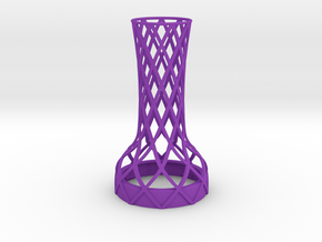 Tower Vase for jar size:58 (4 leads) in Purple Processed Versatile Plastic