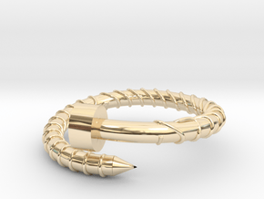 BIG Screw Ring - Sz. 8 in 14K Yellow Gold