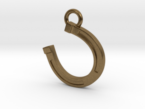 Lucky Horseshoe in Natural Bronze