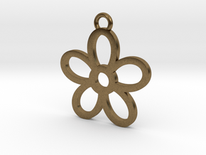 Daisy Pendant in Natural Bronze