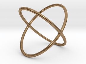 X Ring - Size 11.5 in Natural Brass