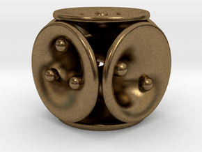 tubes&spheres dice in Natural Bronze