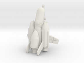 R-type Inspired Fighter in White Natural Versatile Plastic