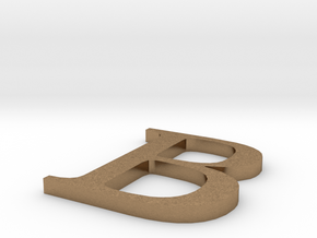 Letter-B in Natural Brass