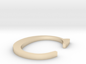 Letter-C in 14K Yellow Gold