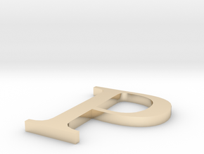 Letter-P in 14K Yellow Gold