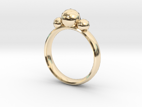 GeoJewel Ring US Size 6 UK Size M in 14K Yellow Gold