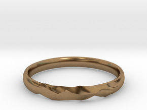Shadow Ring US Size 6 UK Size M in Natural Brass
