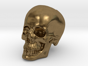 Skull Bead in Natural Bronze