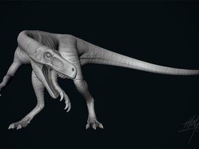 Herrerasaurus 1/12 in White Natural Versatile Plastic