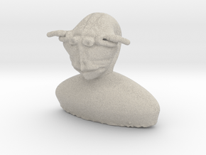 Primitive Yoda bust in Natural Sandstone