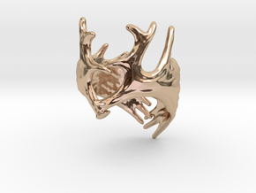 (Size 8) Moose Antler Ring in 14k Rose Gold